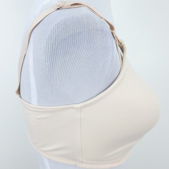 Leading Lady Seamless Nursing Bra 40D Beige #454, Soft Cup, One Handed Clips - Picture 3 of 6
